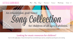 Desktop Screenshot of listenlearnmusic.com