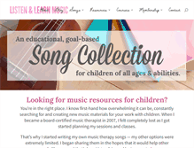 Tablet Screenshot of listenlearnmusic.com